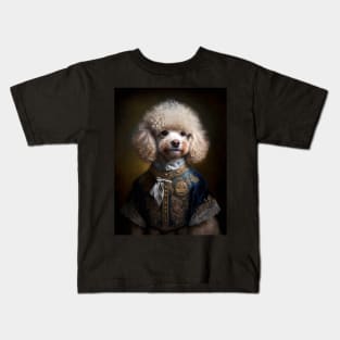 Royal Portrait of a Toy Poodle Kids T-Shirt